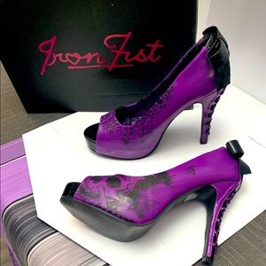 Iron Fist purple nightmare heels size 7